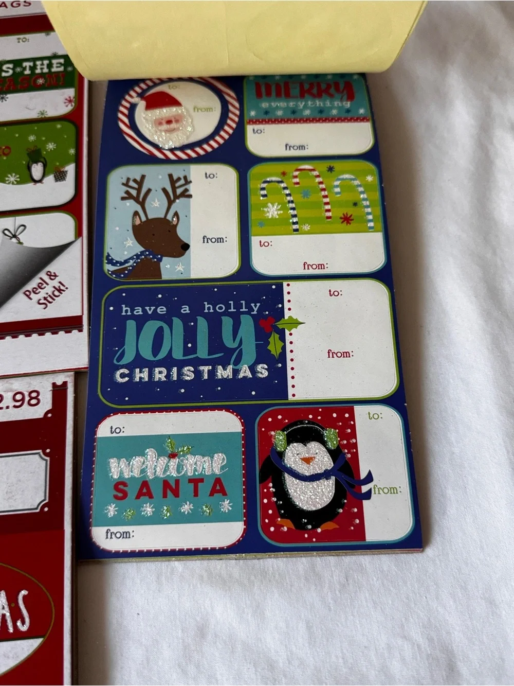 Christmas Gift Tag Sheets - Red and Green Holiday Labels